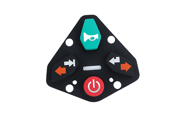 Irregular panel combination button